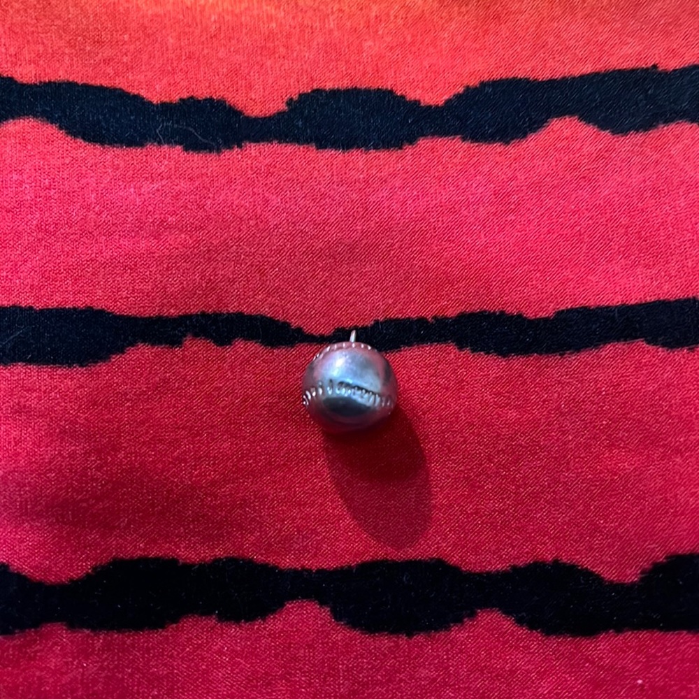 Sterling Silver Base Ball Charm - image 1